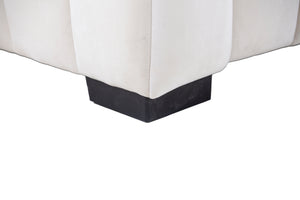 L-Shape Sectional Sofa with Deep Tufted Velvet Upholstered Right Chaise Modular Sofa