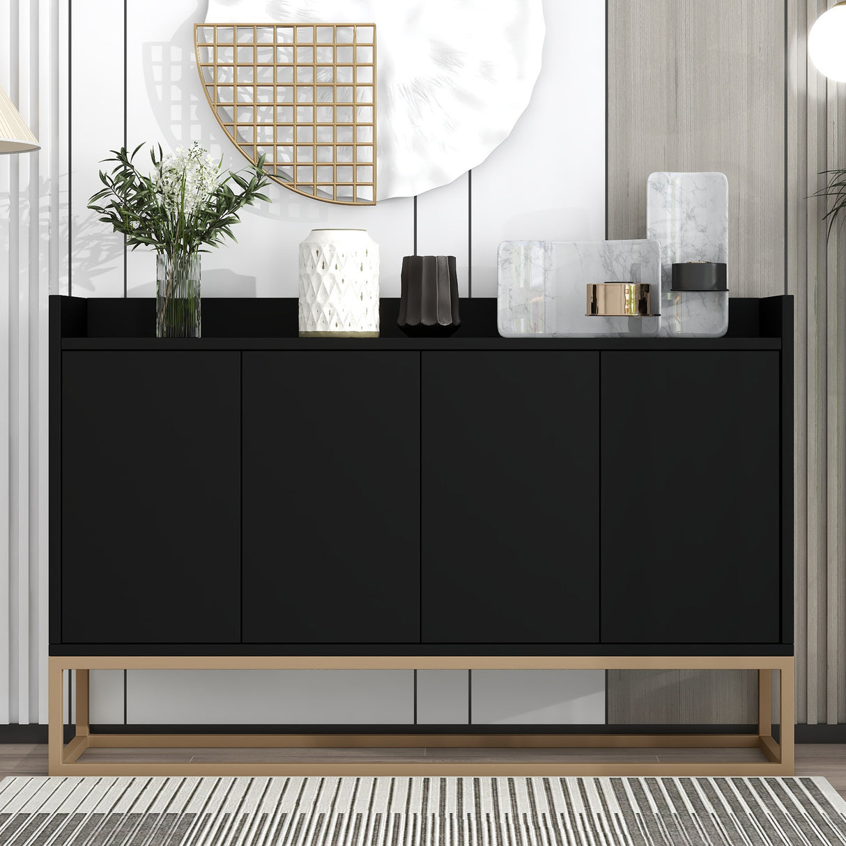 TREXM Modern Sideboard Buffet Cabinet