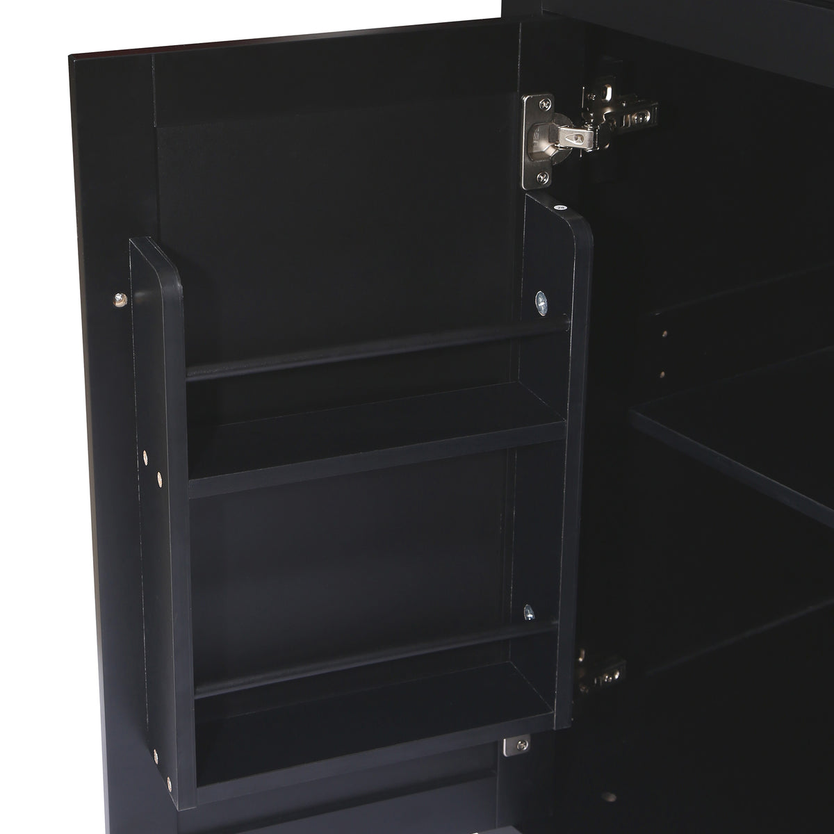 Rubber Wood Drop-Leaf Kitchen Cart with Storage