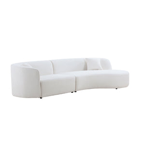Luxury Modern Style Living Room Upholstery Curved Sofa Set