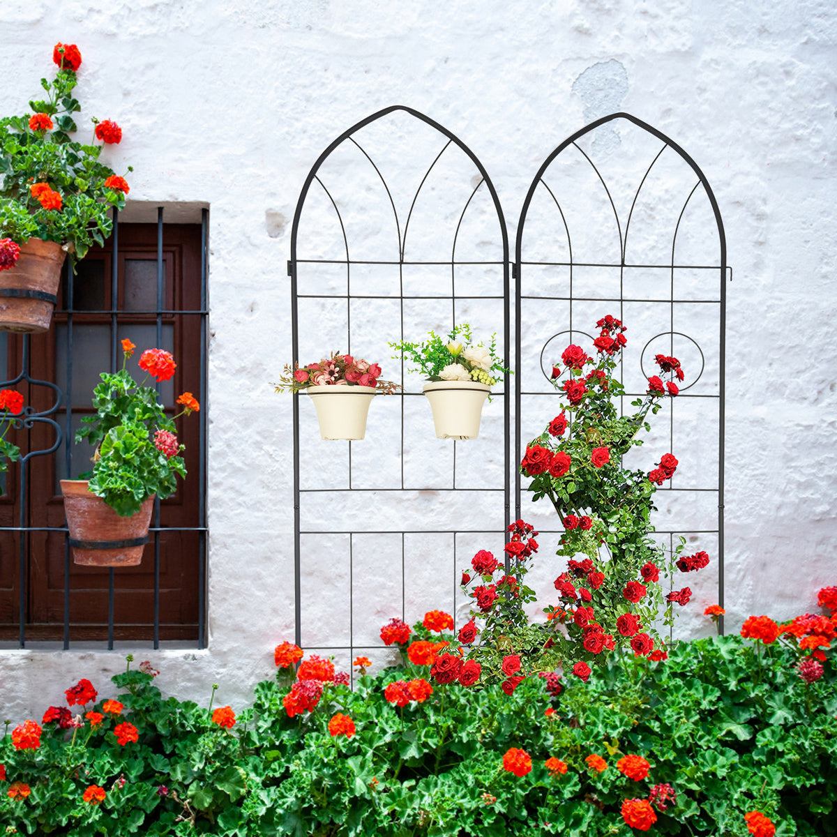 4 Pack Metal Garden Trellis