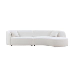 Luxury Modern Style Living Room Upholstery Curved Sofa Set