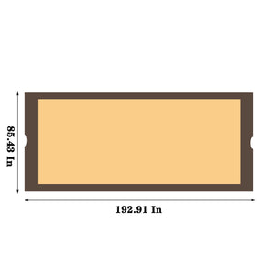 Universal Canopy Cover Replacement for 12x9 Ft Curved Outdoor Pergola