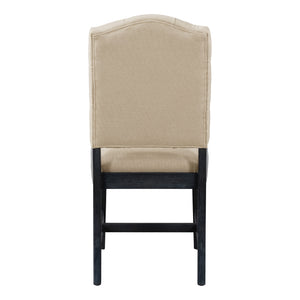 TREXM Retro Style Dining Chair Set with 4 Upholstered Chairs