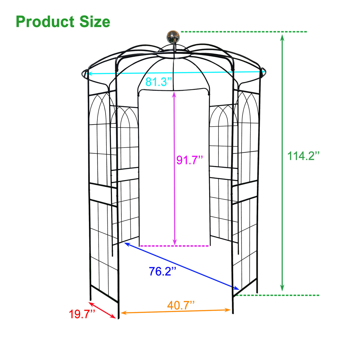 Metal Garden Arch Iron Garden Arbors Gazebo