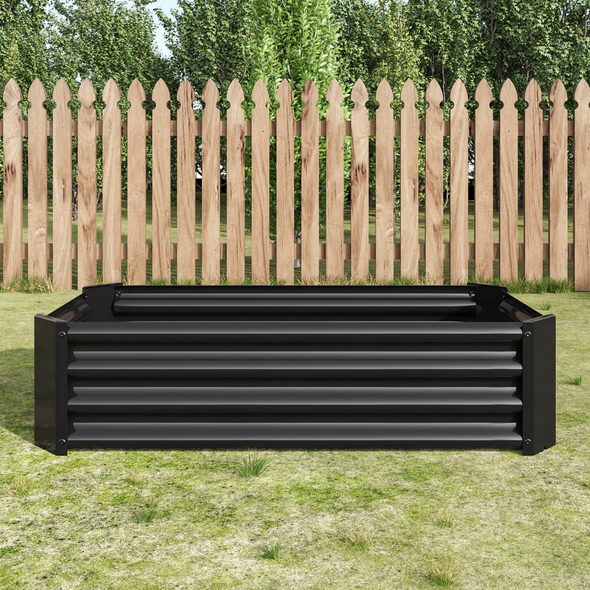 Metal Raised Garden Bed for Flowers and Vegetables