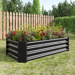 Metal Raised Garden Bed for Flowers and Vegetables