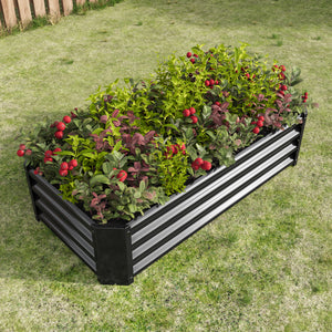 Metal Raised Garden Bed for Flowers and Vegetables