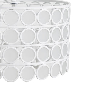 4-Light Glass Drum Shade Chandelier