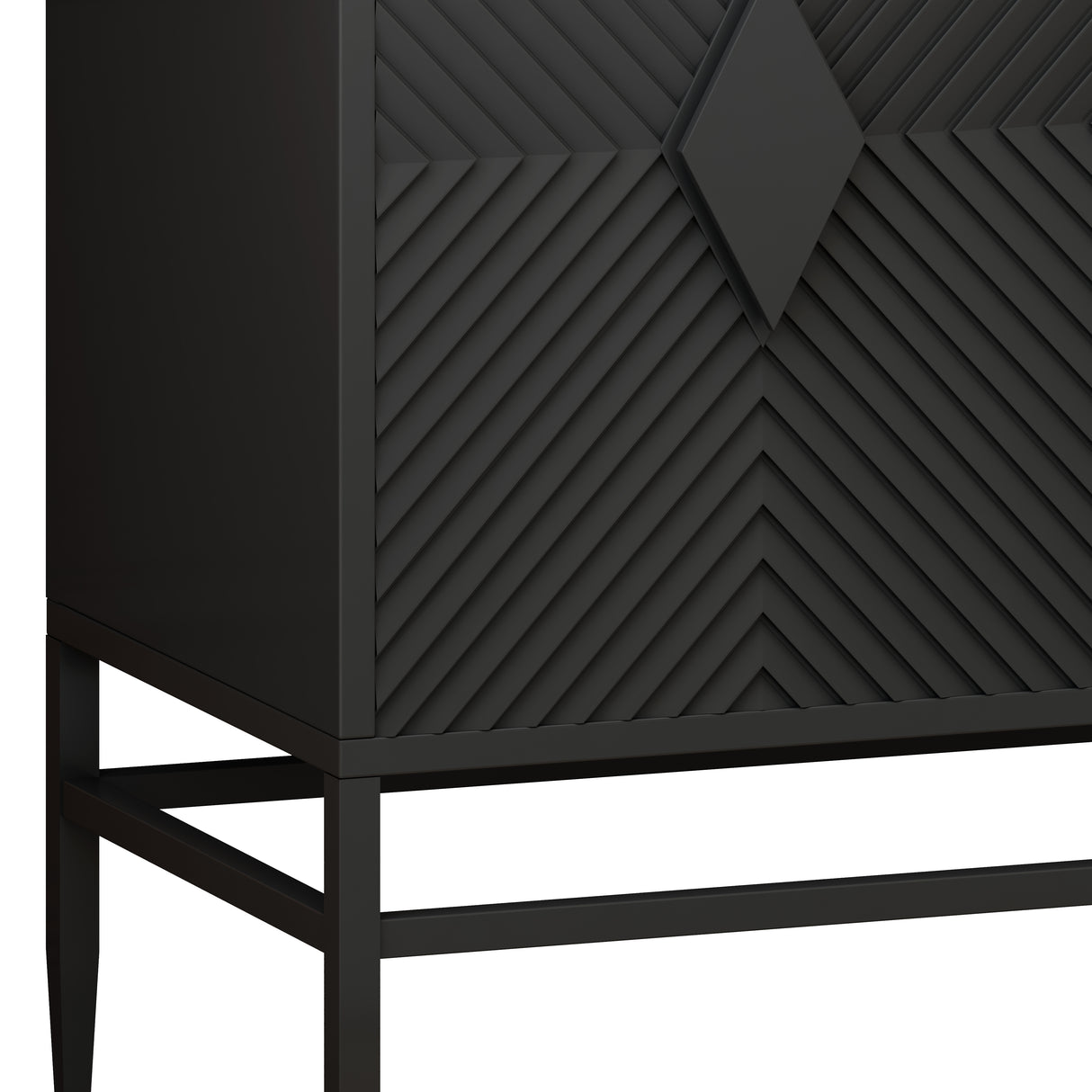 Modern 2 Door Wooden Storage Cabinet Accent Cabinet
