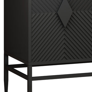 Modern 2 Door Wooden Storage Cabinet Accent Cabinet