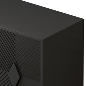 Modern 2 Door Wooden Storage Cabinet Accent Cabinet