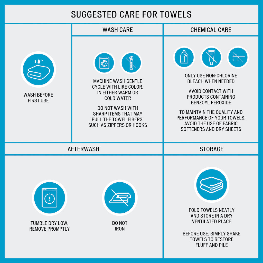 6 Piece Cotton Towel Set