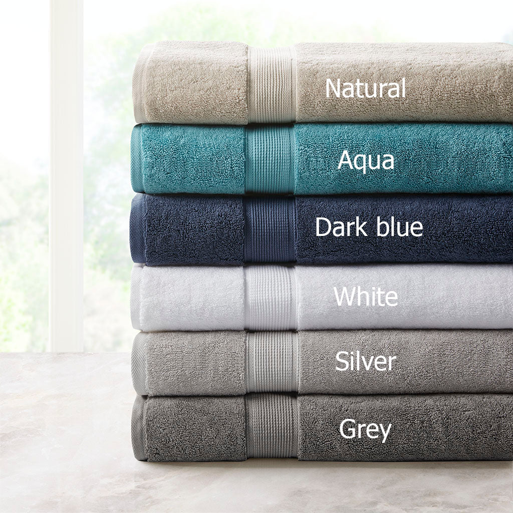 100% Cotton Bath Sheet Antimicrobial 2 Piece Set