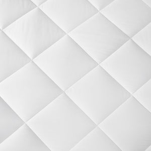 300 Thread Count Cotton Sateen Waterproof Mattress Pad Queen