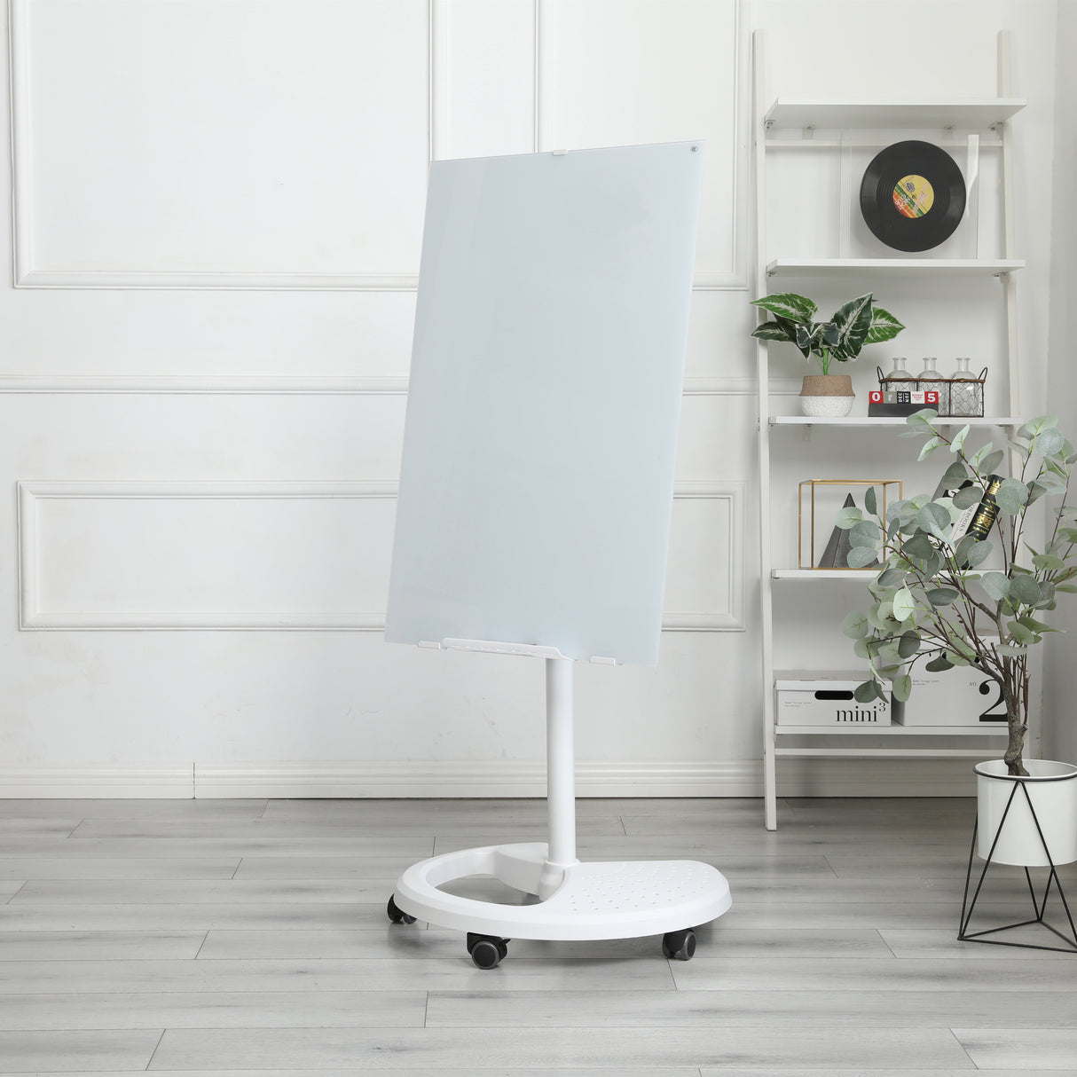 Removable Adjustable Height Tempered Glass Whiteboard