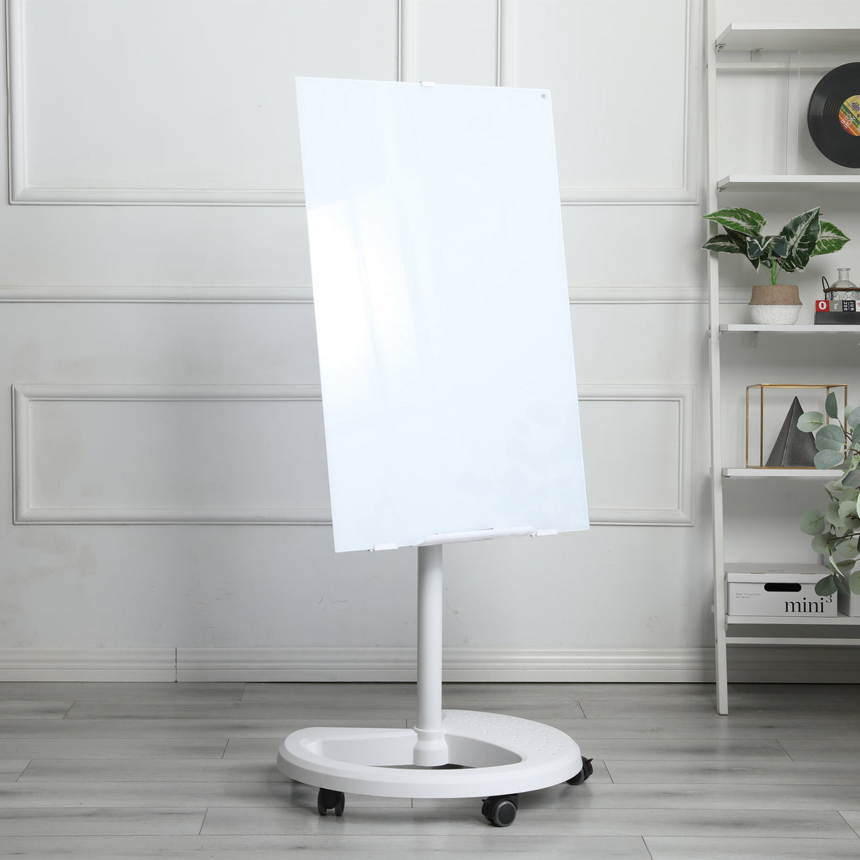 Removable Adjustable Height Tempered Glass Whiteboard