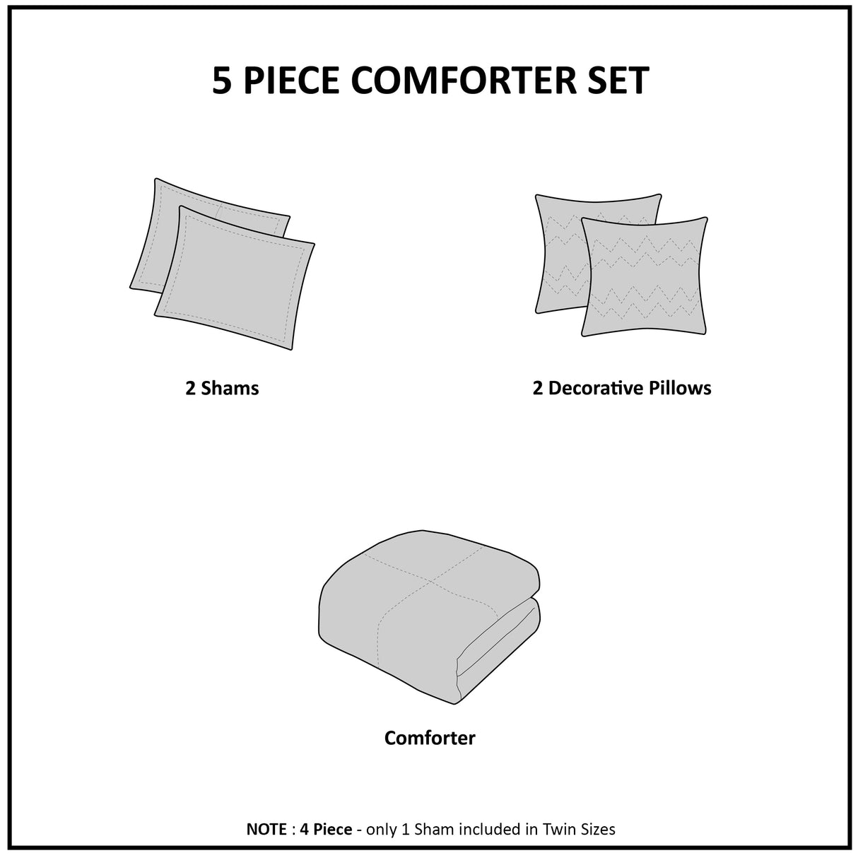 Twin/Twin XL Ruffle Comforter Set