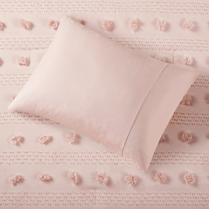 Twin/Twin XL Clip Jacquard Comforter Set with Antimicrobial Polyester – White