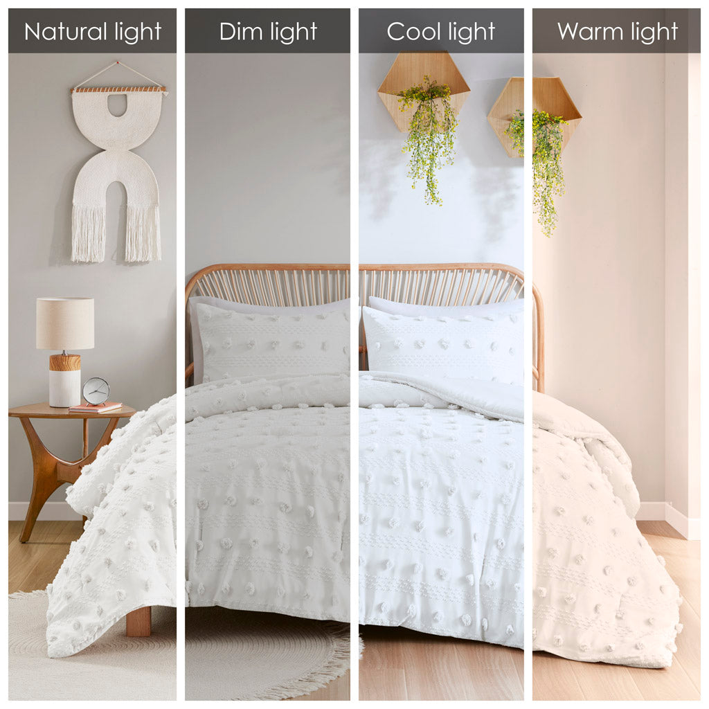 Twin/Twin XL Clip Jacquard Comforter Set