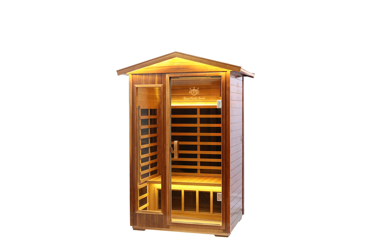 Two-Person Far-Infrared Outdoor Sauna-C