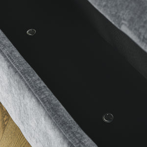 Chenille Upholstered Bench with Large Storage Space