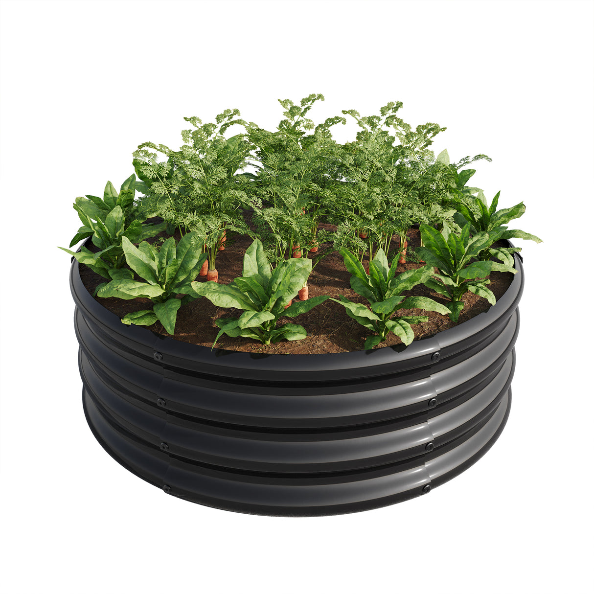 34" Tall Round Raised Garden Bed