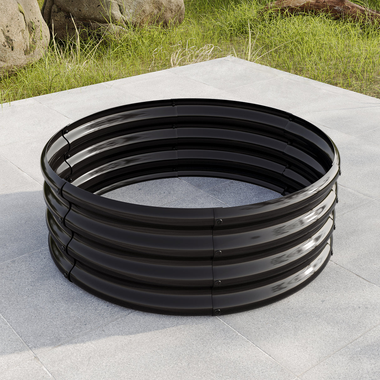 34" Tall Round Raised Garden Bed