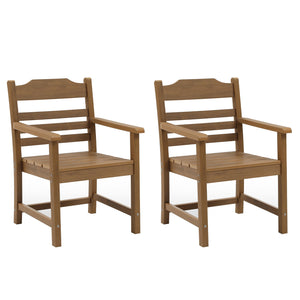 Patio Dining Chair with Armset Set of 2 - HIPS Material
