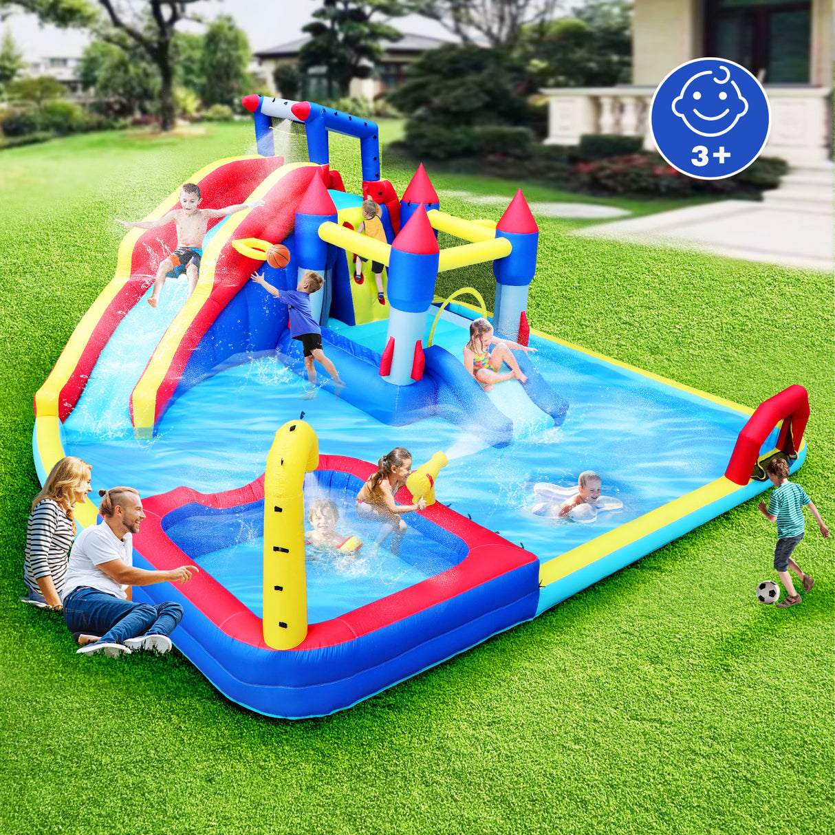 10 in1 Inflatable Slide Water Park and Bouncing House