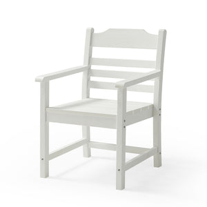 Patio Dining Chair with Armset Set of 2, Pure