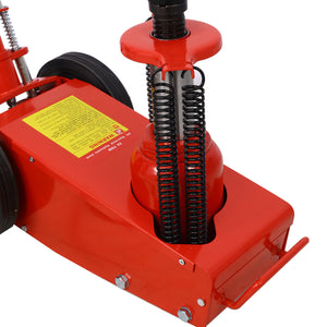 35 Ton Hydraulic Floor Jack Air-Operated Axle Bottle Jack with Extension Saddle Set