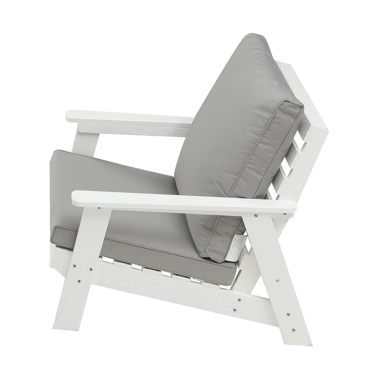 HIPS All-Weather Outdoor Single Sofa With Cushion