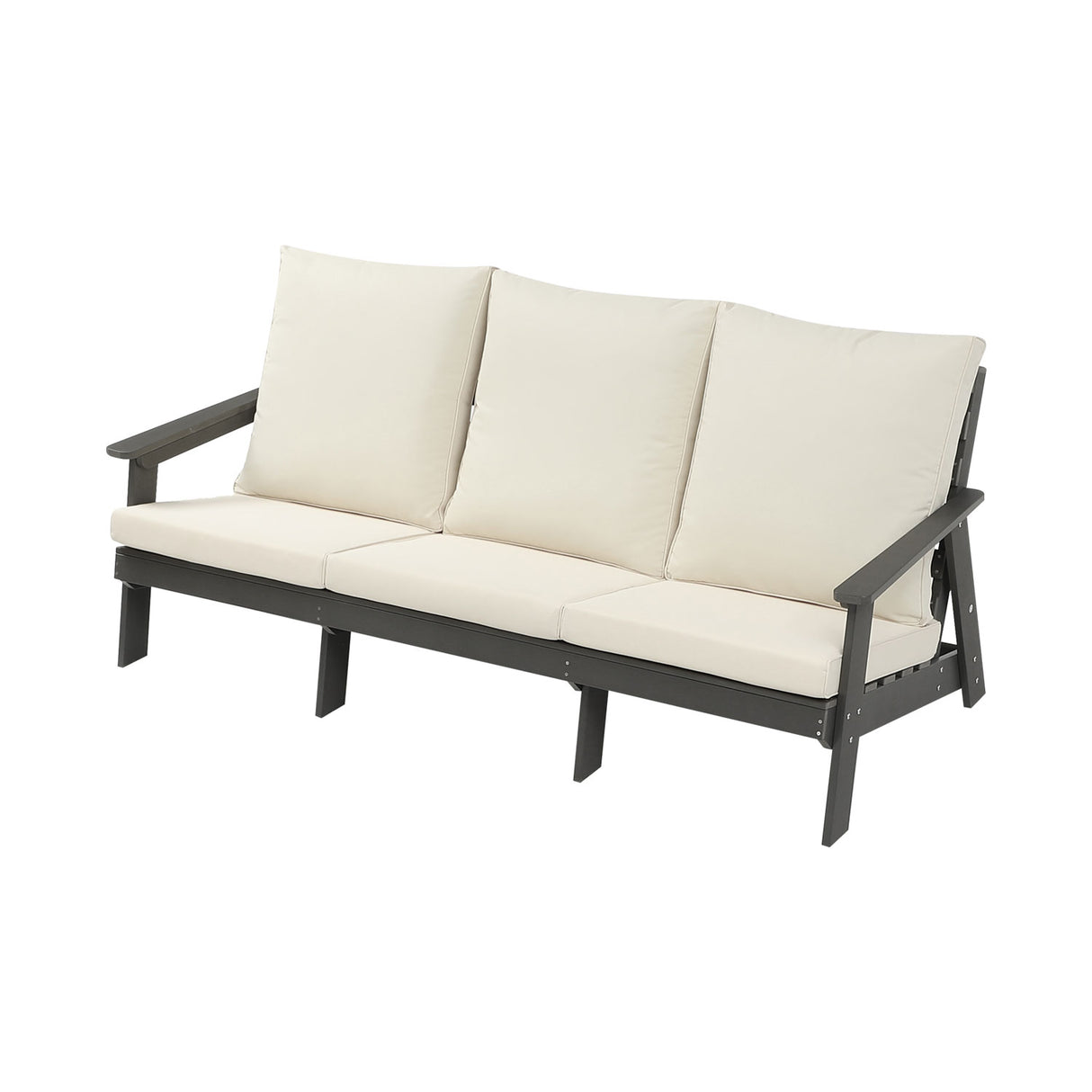 HIPS 3 Seater Outdoor Garden Sofa with Cushion