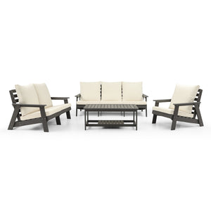 HIPS 3 Seater Outdoor Garden Sofa with Cushion
