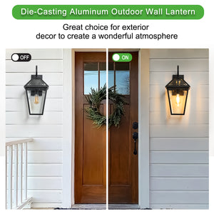 21" Outdoor Wall Lantern Light – Modern