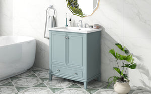 30" Bathroom Vanity With Sink Combo