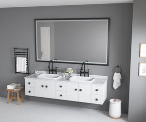 Oversized Rectangular Bathroom Mirror