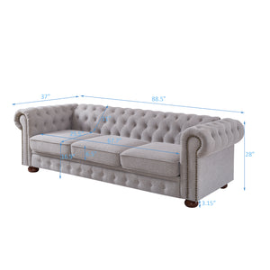Chesterfield Sofa in Fabric