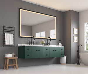 Oversized Rectangular Bathroom Mirror