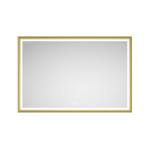 Oversized Rectangular Framed LED Mirror