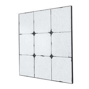 36x36" Traditional Decor Style Antique Glass Panel Mirror