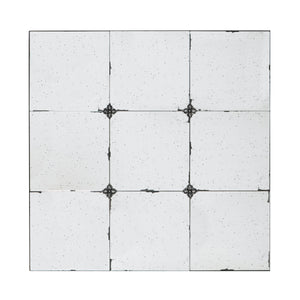 36x36" Traditional Decor Style Antique Glass Panel Mirror