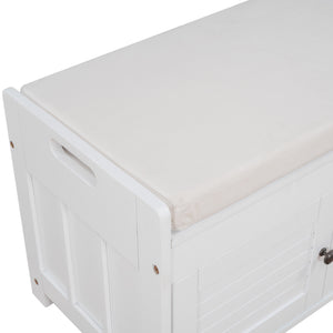 TREXM Storage Bench with 3 Shutter-shaped Doors