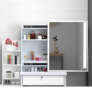 Fashion Vanity Desk with Mirror and Lights