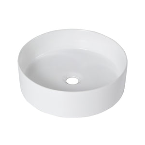 Ceramic Round Above Counter Bathroom Vessel Sink