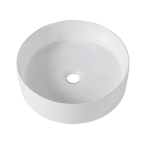 Ceramic Round Above Counter Bathroom Vessel Sink
