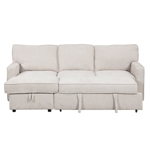 U_STYLE Upholstery Sleeper Sectional Sofa