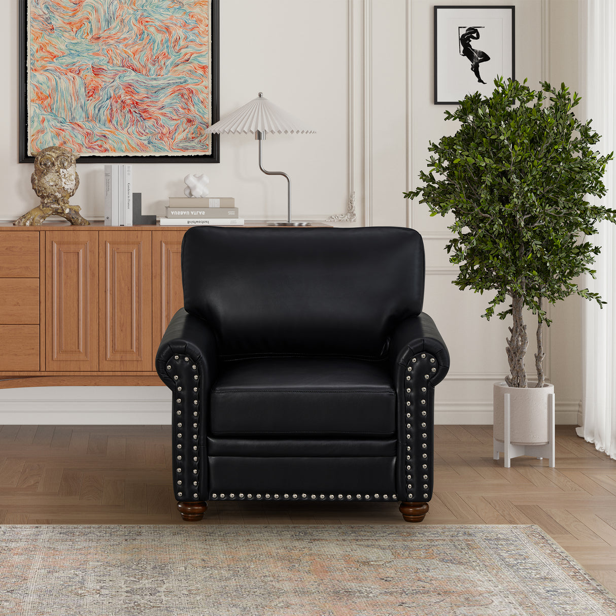 Living Room Sofa Single Seat Chair with Wood Leg