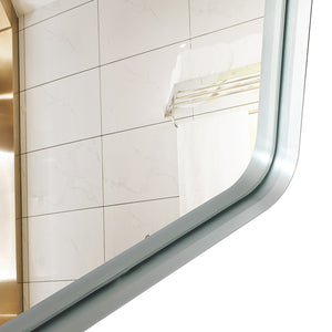 40x30 Inch Brushed Bathroom Mirror